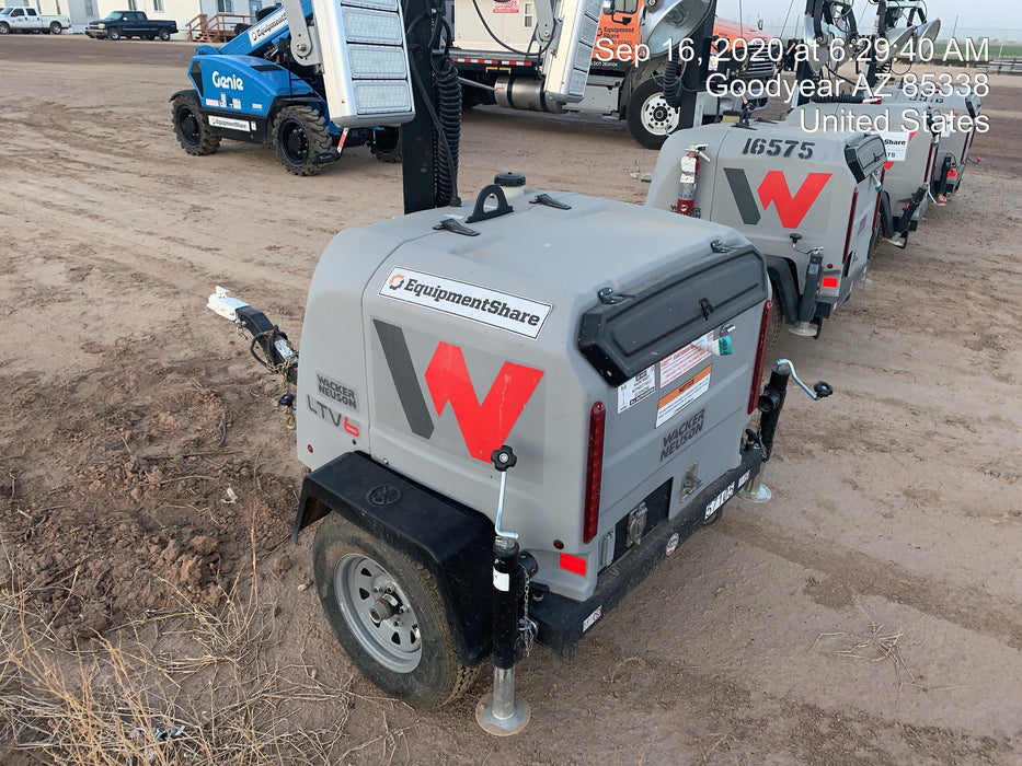 2019 Wacker Neuson LTV6K-LED Standard LED Towable Light Tower w/None