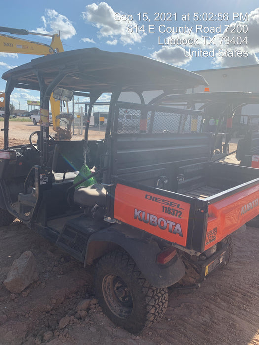 2020 Kubota RTV-X1140W-H Canopy, 4-Seater, Diesel, Windshield Acrylic Clear, LED Strobe, Backup Alarm