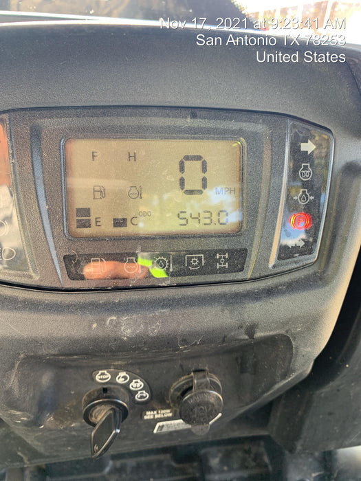 2021 Kubota RTV-X1140W-H Plastic Canopy, Windshield Acrylic Clear, LED Strobe Light, Wire Harness Kit, Back up Alarm