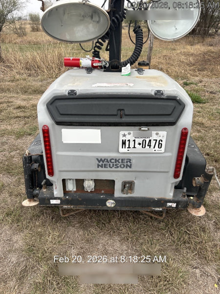 Wacker Neuson LTV6K-MH Power mast, 1100W MH, Fuel Sensors, Wiring Harness