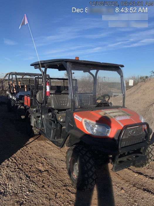 Kubota RTV-X1140W-H Plastic Canopy, Windshield Acrylic Clear, LED Strobe Light, Wire Harness Kit, Back up Alarm