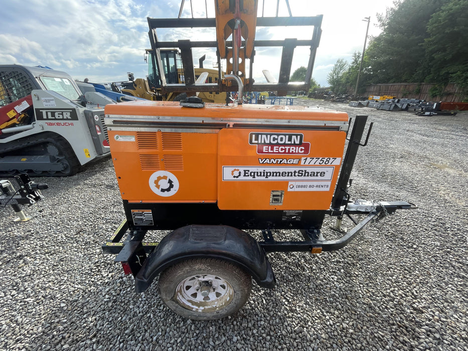 2021 Lincoln Electric Vantage 322 Vantage 322 Ready Pak 3 w/ Decals, ORANGE (includes trailer, cable rack, fender light kit) NO Telematics