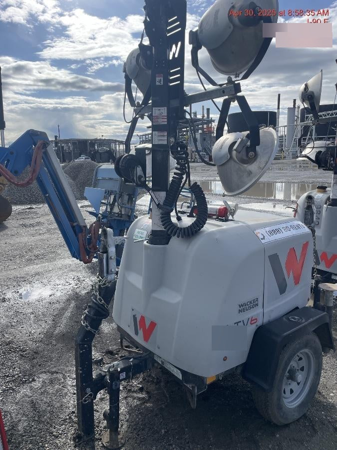2018 Wacker Neuson LTV6L-MH Wacker Neuson LTV6L Mobile Light Tower w/Fuel Level Sensor Installed