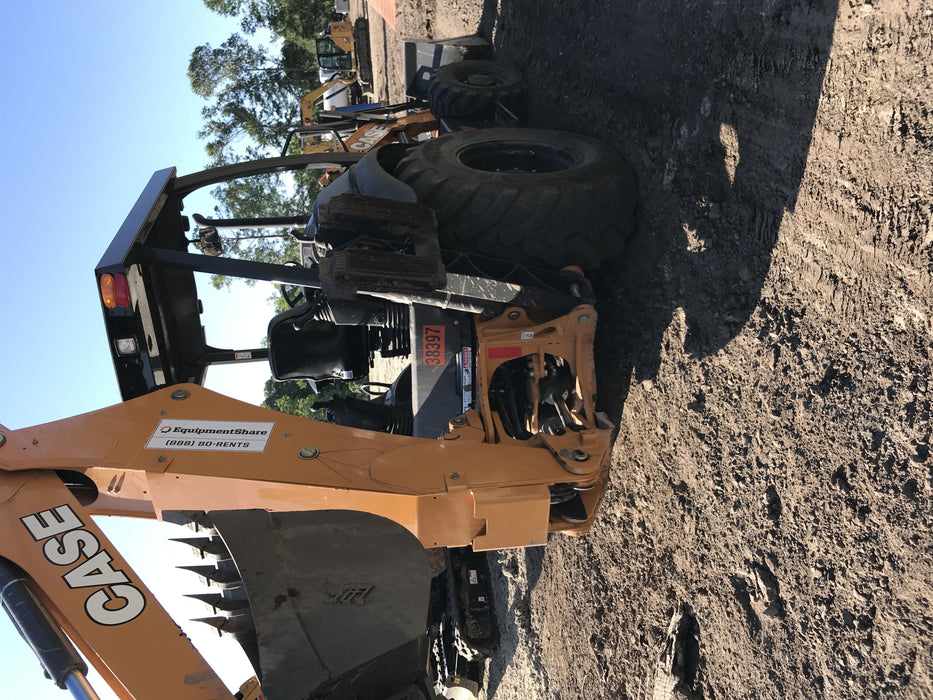 2019 Case 580N EP Canopy, 4WD, GP Front Bucket, Standard Stick, 2-Way Aux Hydraulics, ISO Controls