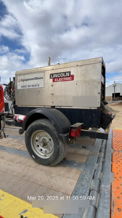 2019 Lincoln Electric Vantage 322 Welder Ready-Pak 3, Two wheel trailer, Fender and Light kit, Cable Rack