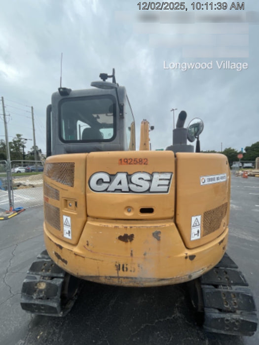 2015 Case CX80C CLOSED CAB, A/C, RUBBER TRACKS PADS, 7'-2" ARM