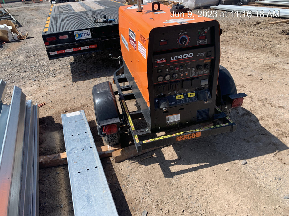 2022 Lincoln Electric LE400 Kubota V1505, Trlr, Cable Rack, Light Kit, ES Decals, T3