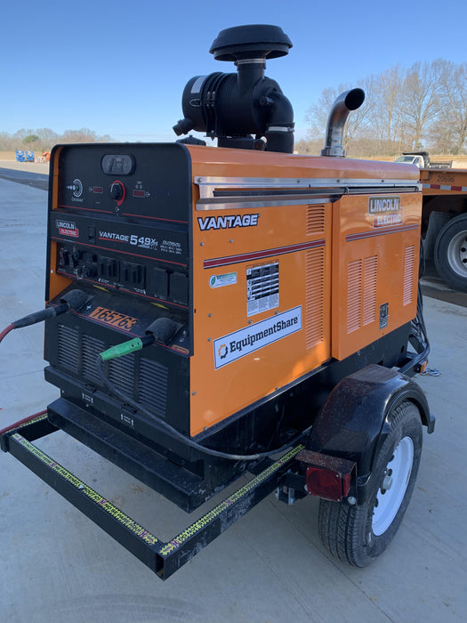 2021 Lincoln Electric Vantage 549X Ready Pak 3, ORANGE (includes trailer, cable rack, fender light kit)