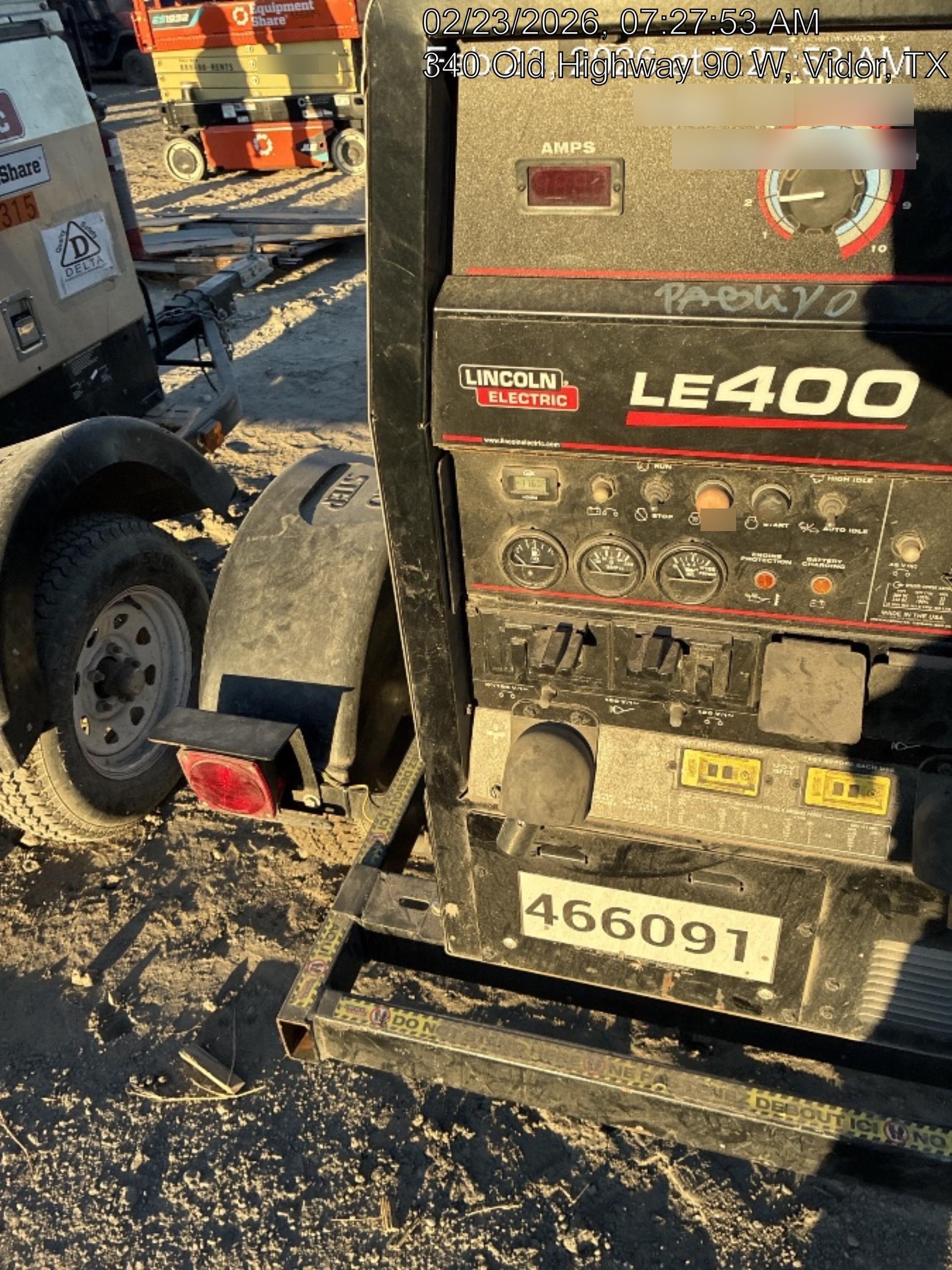 2024 Lincoln Electric LE400 Kubota V1505, Trlr, Cable Rack, Light Kit, ES Decals, T3