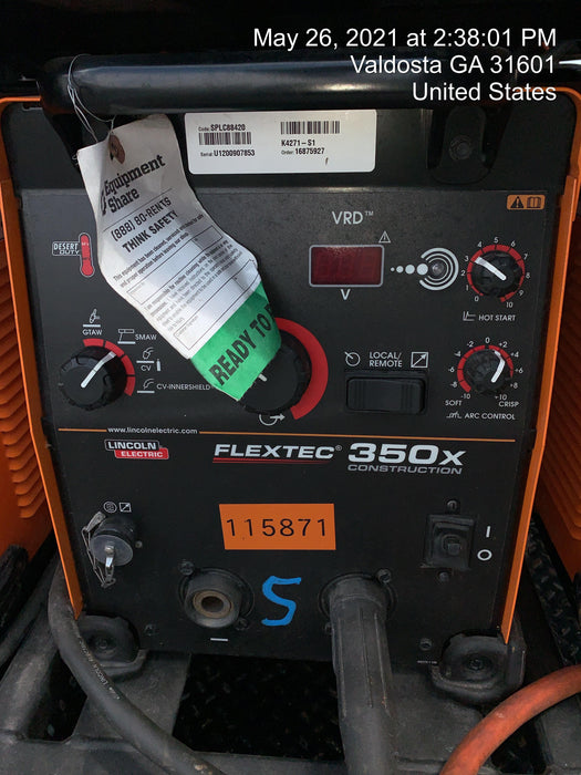 2020 LINCOLN ELECTRIC FLEXTEC 350X