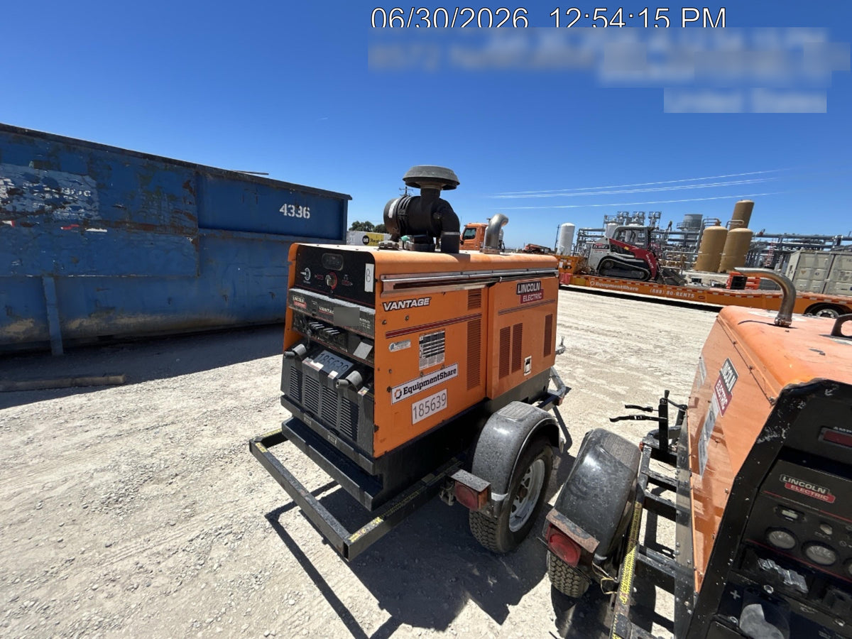 2021 Lincoln Electric Vantage 549X Ready Pak 3, ORANGE (includes trailer, cable rack, fender light kit)