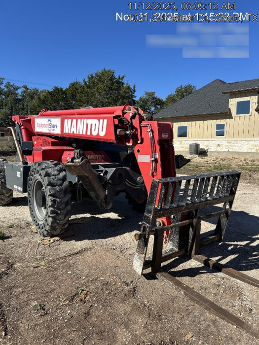 2018 Manitou MTA10055 MTA10055 - 74 HP T4, Canopy, Worklights/Strobe, Beacon, 66" Carriage, 60" Forks, Solid Tires, Lift Hook, Aux Hydraulics
