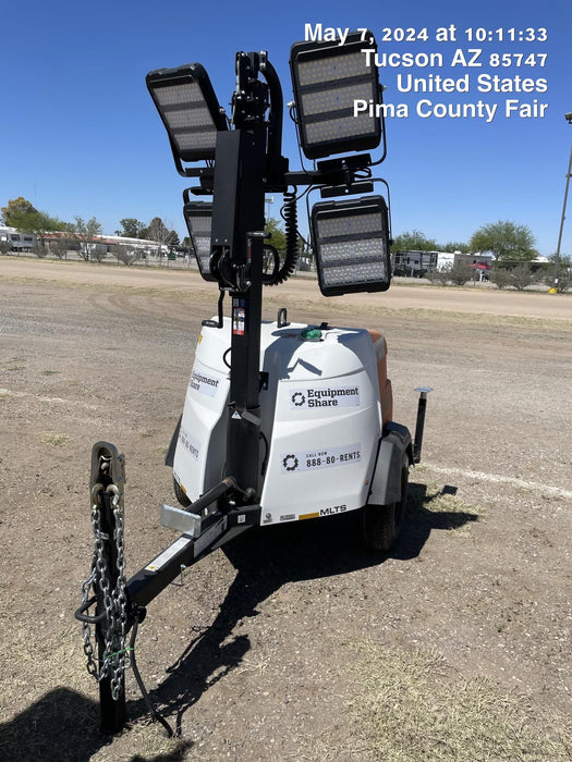 2024 Generac MLT2 Diesel, Flex Switch 120V Input, Powerzone Controller, 
(4) 320W LED Lights, 4kW Generator, 39.9 Gal Fuel Tank, 2" Ball, T3