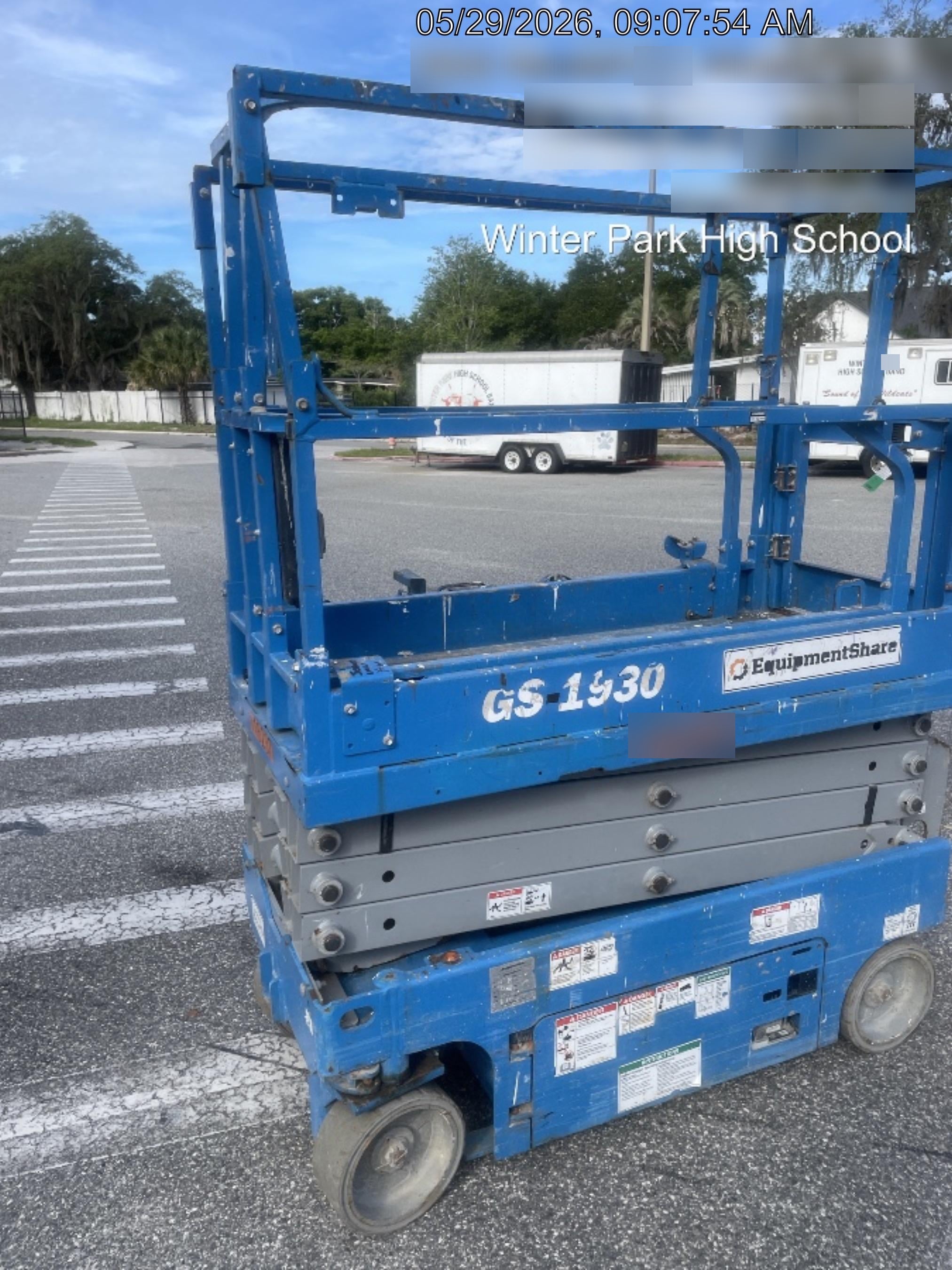 2020 Genie GS-1930 Solid Non Marking Tires, Beacon, Folding rails with half height swing gate