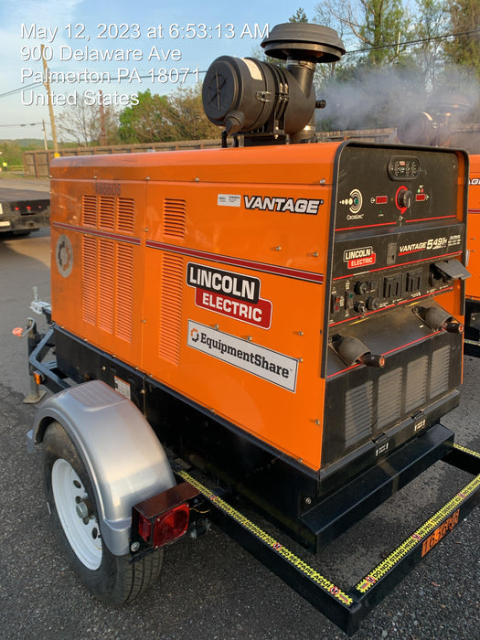 2021 Lincoln Electric Vantage 549X Ready Pak 3, ORANGE (includes trailer, cable rack, fender light kit)