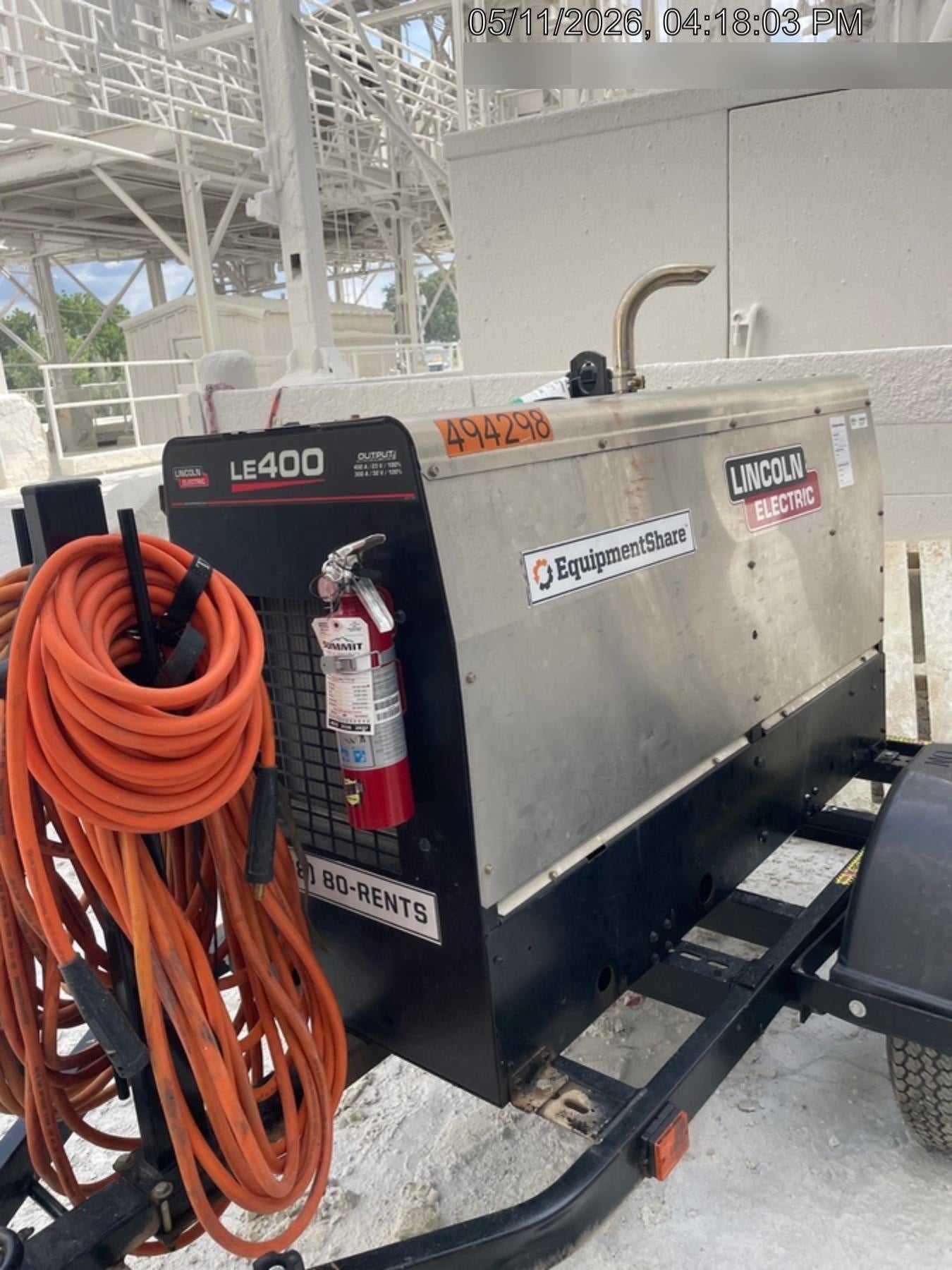 2025 Lincoln Electric LE400 Diesel, Kubota V1505, 22 HP, Trlr, Cable Rack, Light Kit, ES Decals, T3