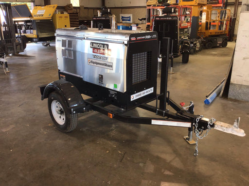 2019 Lincoln Electric Vantage 322 Welder Ready-Pak 3, Two wheel trailer, Fender and Light kit, Cable Rack