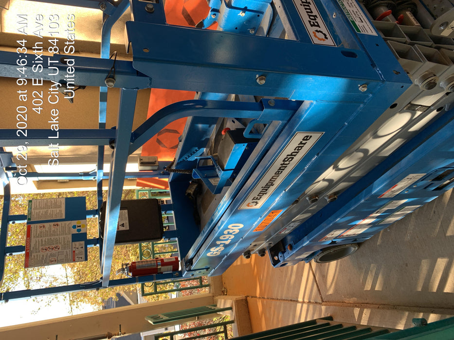 2020 Genie GS-1930 Solid Non Marking Tires, Beacon, Folding rails with half height swing gate, 800W Inverter