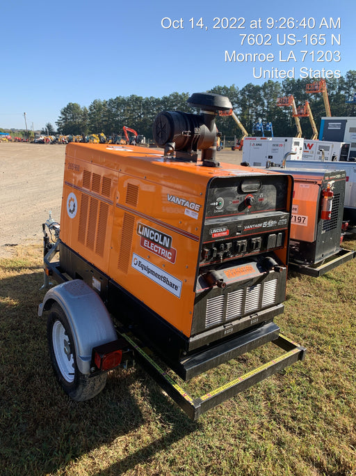 2022 Lincoln Electric Vantage 549X Crosslink Technology, Trailer Mounted, ES Decals, T3