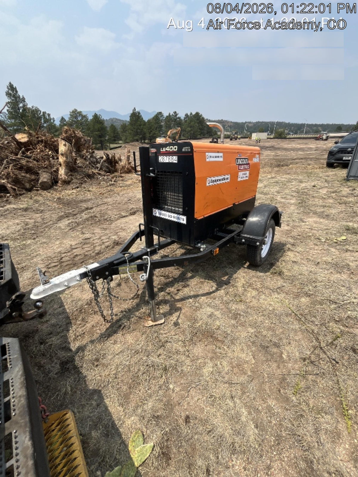 2023 Lincoln Electric LE400 Kubota V1505, Trlr, Cable Rack, Light Kit, ES Decals, T3