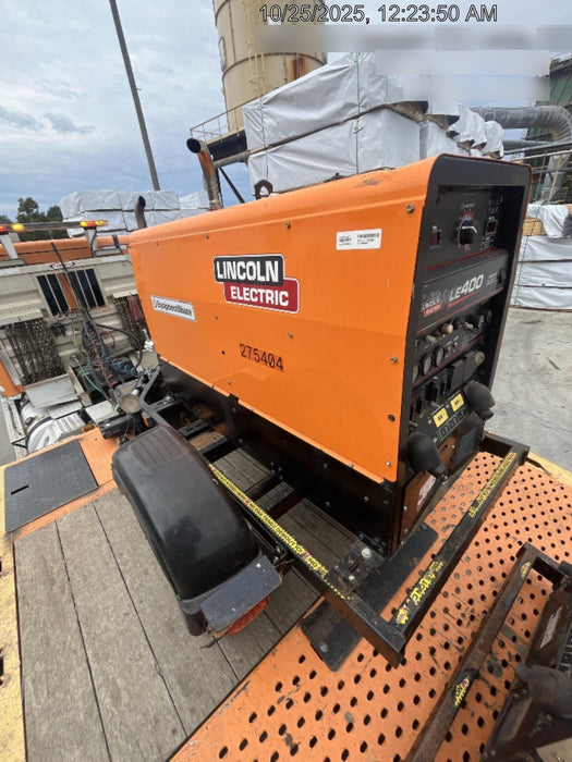 2022 Lincoln Electric LE400 Kubota V1505, Trlr, Cable Rack, Light Kit, ES Decals, T3