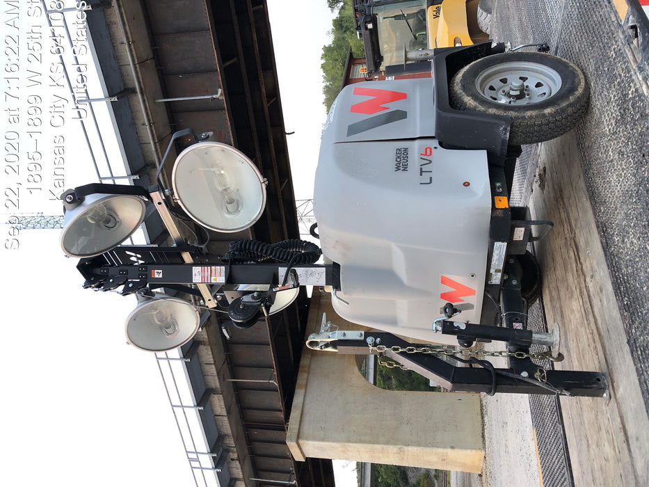 2019 Wacker Neuson LTV6L-MH Wacker Neuson LTV6L Mobile Light Tower w/Fuel Level Sensor Installed