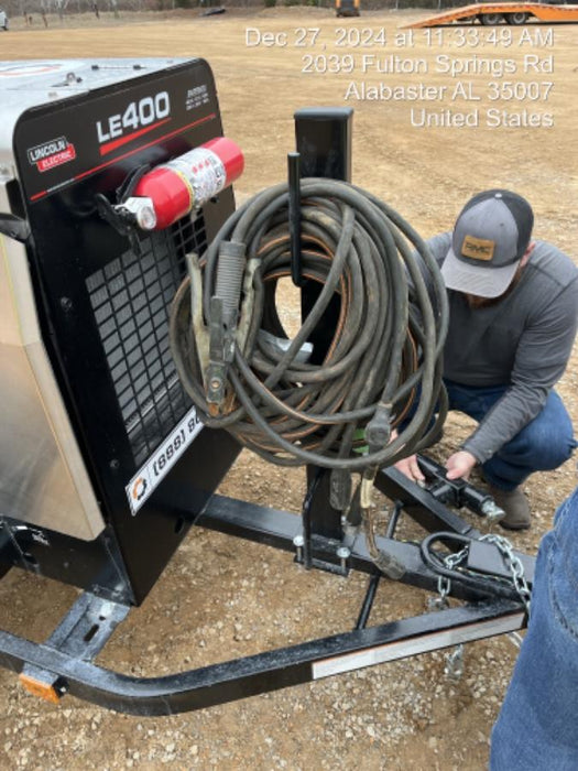 2024 Lincoln Electric LE400 Kubota V1505, Trlr, Cable Rack, Light Kit, ES Decals, T3