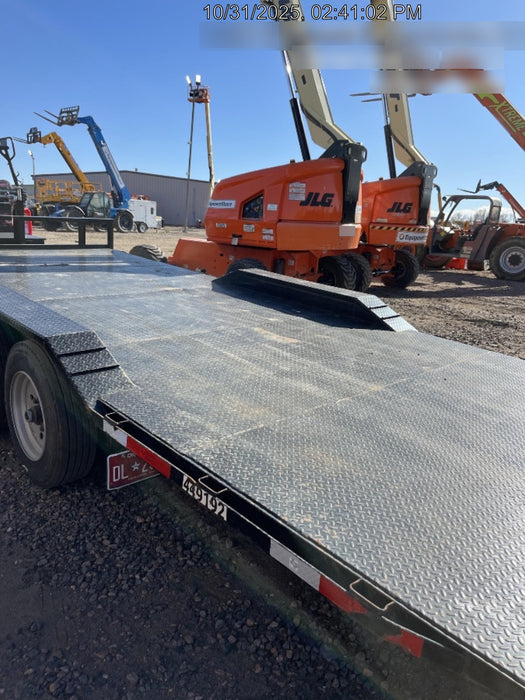 2025 TEXAS PRIDE TRAILERS 21' Lowboy Gravity Tilt Bed 14K Bumper Pull Trailer