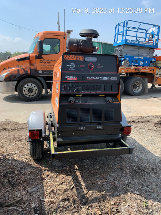 2022 Lincoln Electric Vantage 549X Crosslink Technology, Trailer Mounted, ES Decals, T3