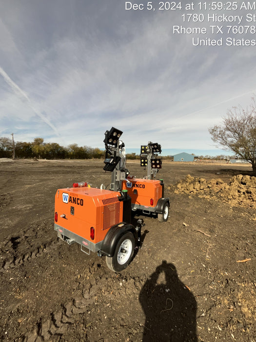 2024 Wanco WLTT-4MM4K Diesel, Deep Sea Controller, Shore Power Plug, Auto Start, (4) 350W LED Floodlights, 4kW Generator, 60 Gal Fuel Tank, 2" Ball, T3