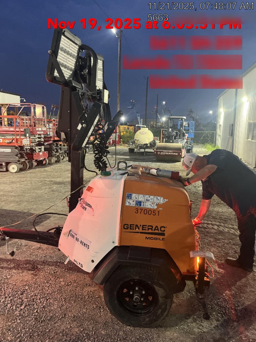 2023 Generac MLT2 Diesel, Flex Switch 120V Input, Powerzone Controller, 
(4) 320W LED Lights, 4kW Generator, 39.9 Gal Fuel Tank, 2" Ball, T3