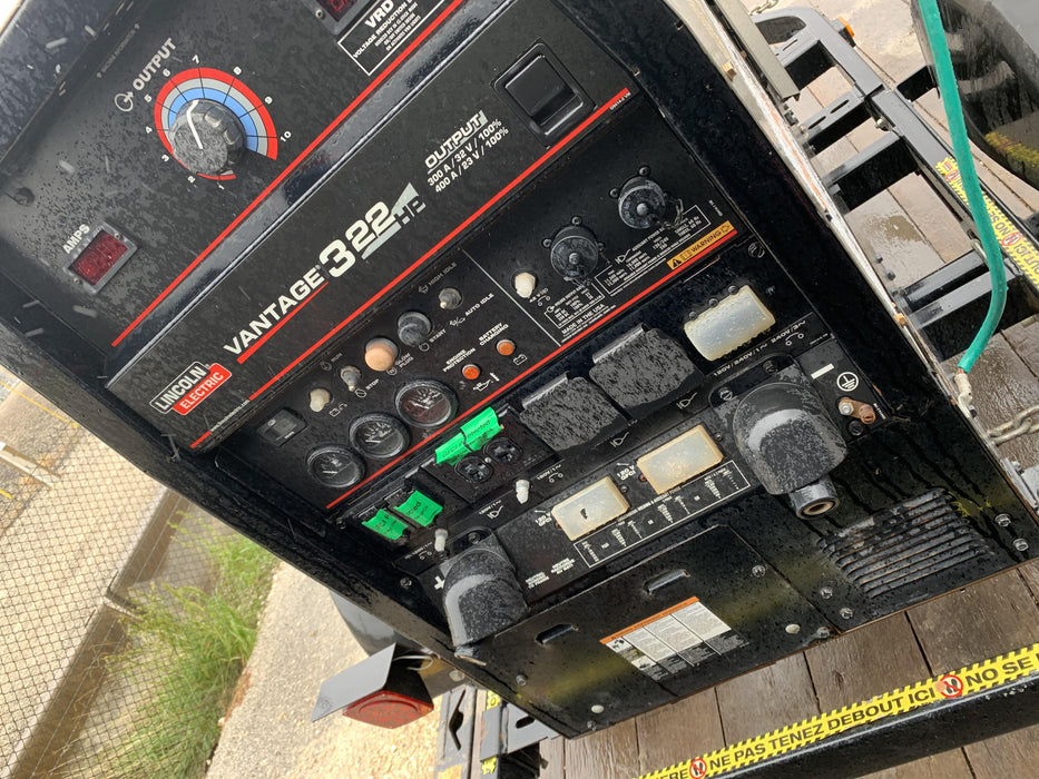 2018 Lincoln Electric Vantage 322 Lincoln Vantage 322 Welder Ready Pak 3 - Vantage 322, Trailer, Fender and light kit, Cable rack
