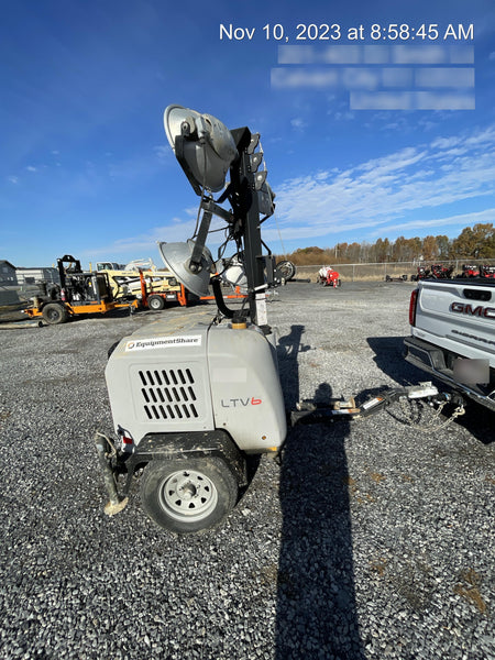 2018 Wacker Neuson LTV6L-MH Wacker Neuson LTV6L Mobile Light Tower w/Fuel Level Sensor Installed