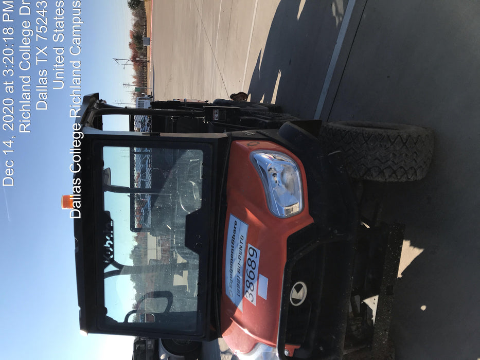2019 Kubota RTV-X1140W-H 4wd Utility Cart, 4 Seat, Diesel, LED Strobe, Windshield Tempered Glass, Plastic Canopy, Wire Harness Kit, Backup Alarm