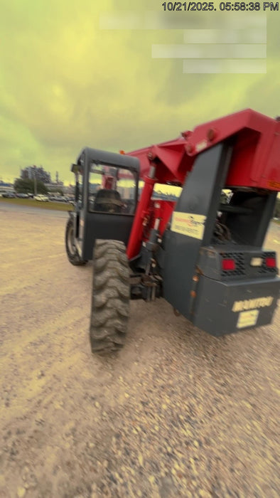 2018 Manitou MTA10055 Manitou MTA 10055 w/Cab/Heat/AC, Work Lights/Strobe, Aux Hyd, Solid Tires, Lift Hook, 66" Carriage, 60" Forks
