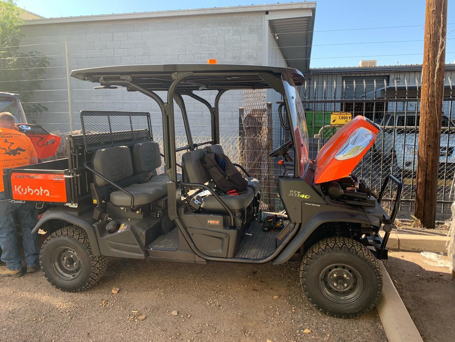 2021 Kubota RTV-X1140W-H Plastic Canopy, Windshield Acrylic Clear, LED Strobe Light, Wire Harness Kit, Back up Alarm