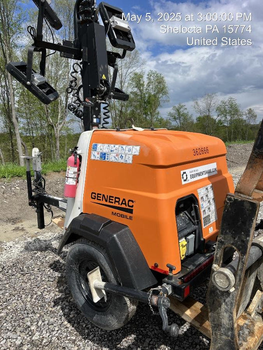 2023 Generac MLT2 Diesel, Flex Switch 120V Input, Powerzone Controller, 
(4) 320W LED Lights, 4kW Generator, 39.9 Gal Fuel Tank, 2" Ball, T3