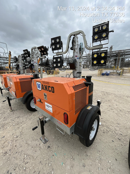 2024 Wanco WLTT-4MM4K Diesel, Deep Sea Controller, Shore Power Plug, Auto Start, (4) 350W LED Floodlights, 4kW Generator, 60 Gal Fuel Tank, 2" Ball, T3