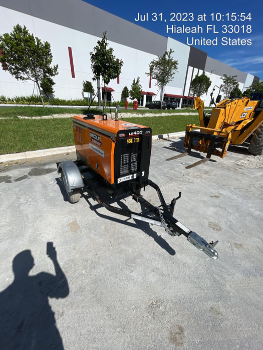 2022 Lincoln Electric LE400 Kubota V1505, Trlr, Cable Rack, Light Kit, ES Decals, T3