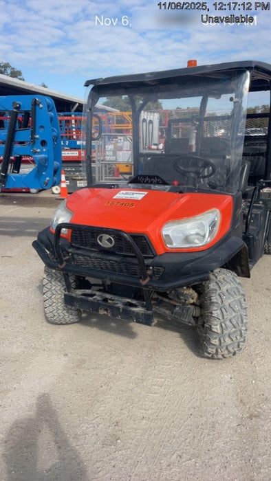 2021 Kubota RTV-X1140W-H Plastic Canopy, Windshield Acrylic Clear, LED Strobe Light, Wire Harness Kit, Back up Alarm