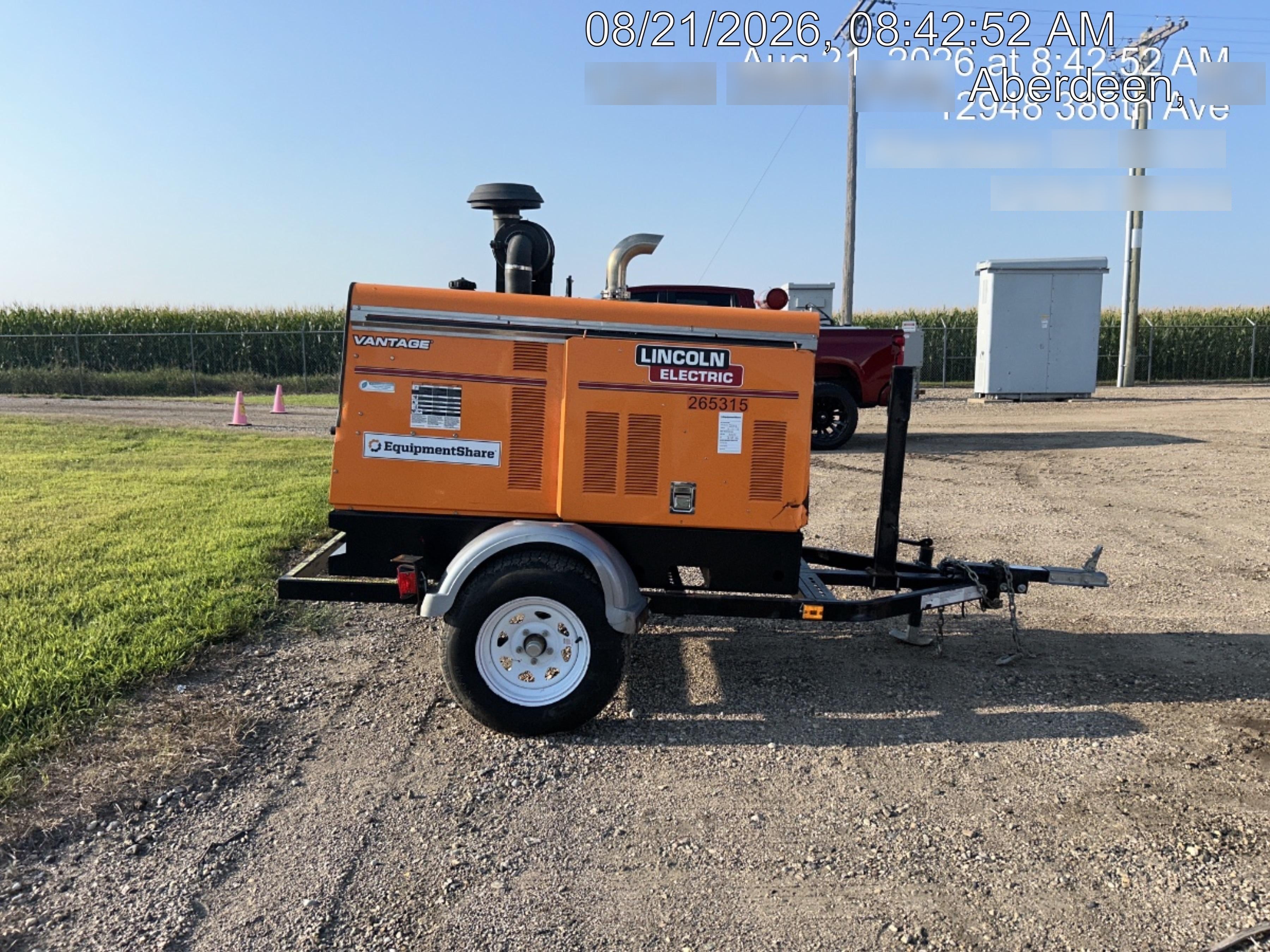 2022 Lincoln Electric Vantage 549X Crosslink Technology, Trailer Mounted, ES Decals, T3
