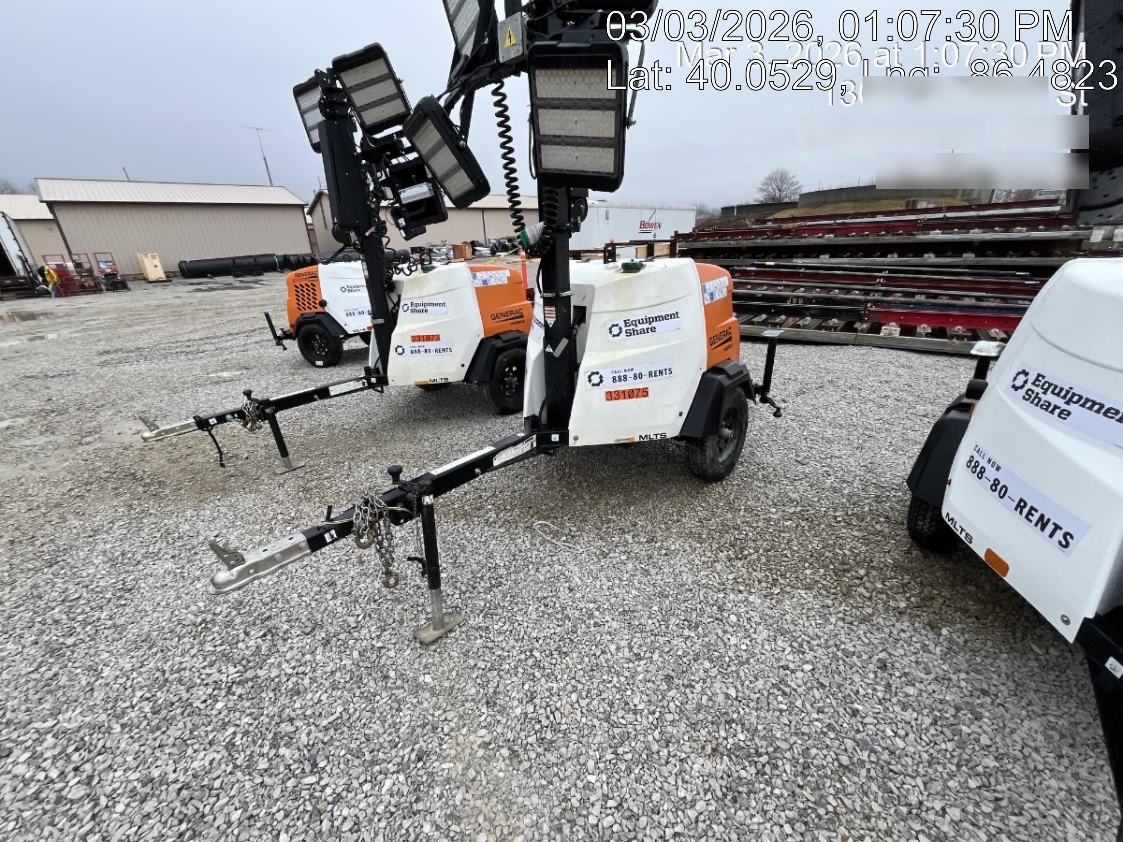 2023 Generac MLT2 Diesel, Flex Switch 120V Input, Powerzone Controller, (4) 320W LED Lights, 4kW Generator, 39.9 Gal Fuel Tank, 2" Ball, T3