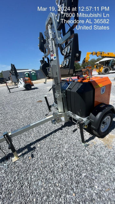 2023 Wanco WLTT-4MM4K Diesel, Deep Sea Controller, Shore Power Plug, Auto Start, (4) 350W LED Floodlights, 4kW Generator, 60 Gal Fuel Tank, 2" Ball, T3