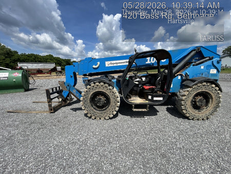 2018 Genie GTH-1056 Genie GTH-1056 w/ROPS, Work Lights, Solid Tires, RH Cab Mesh, Beacon, 60" Carriage and Forks