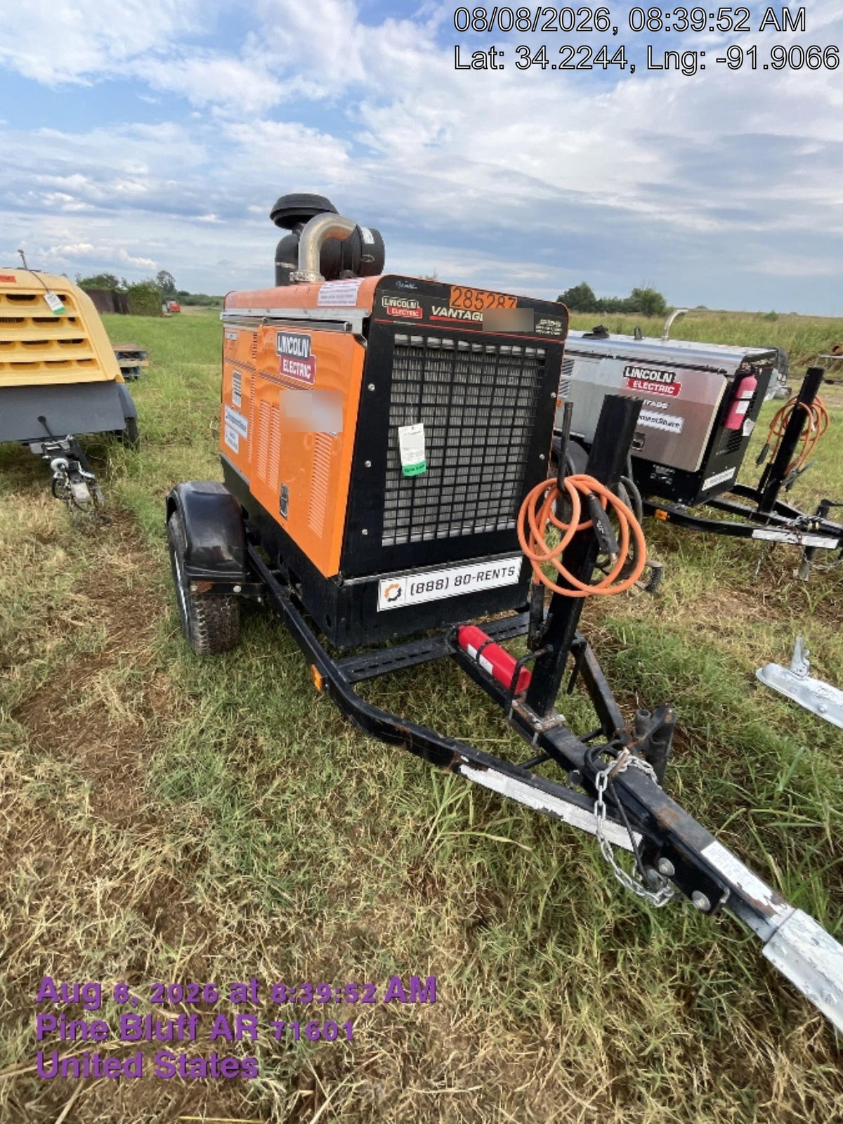 2022 Lincoln Electric Vantage 549X Crosslink Technology, Trailer Mounted, ES Decals, T3