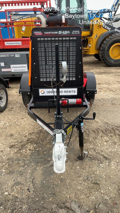 2022 Lincoln Electric Vantage 549X Crosslink Technology, Trailer Mounted, ES Decals, T3