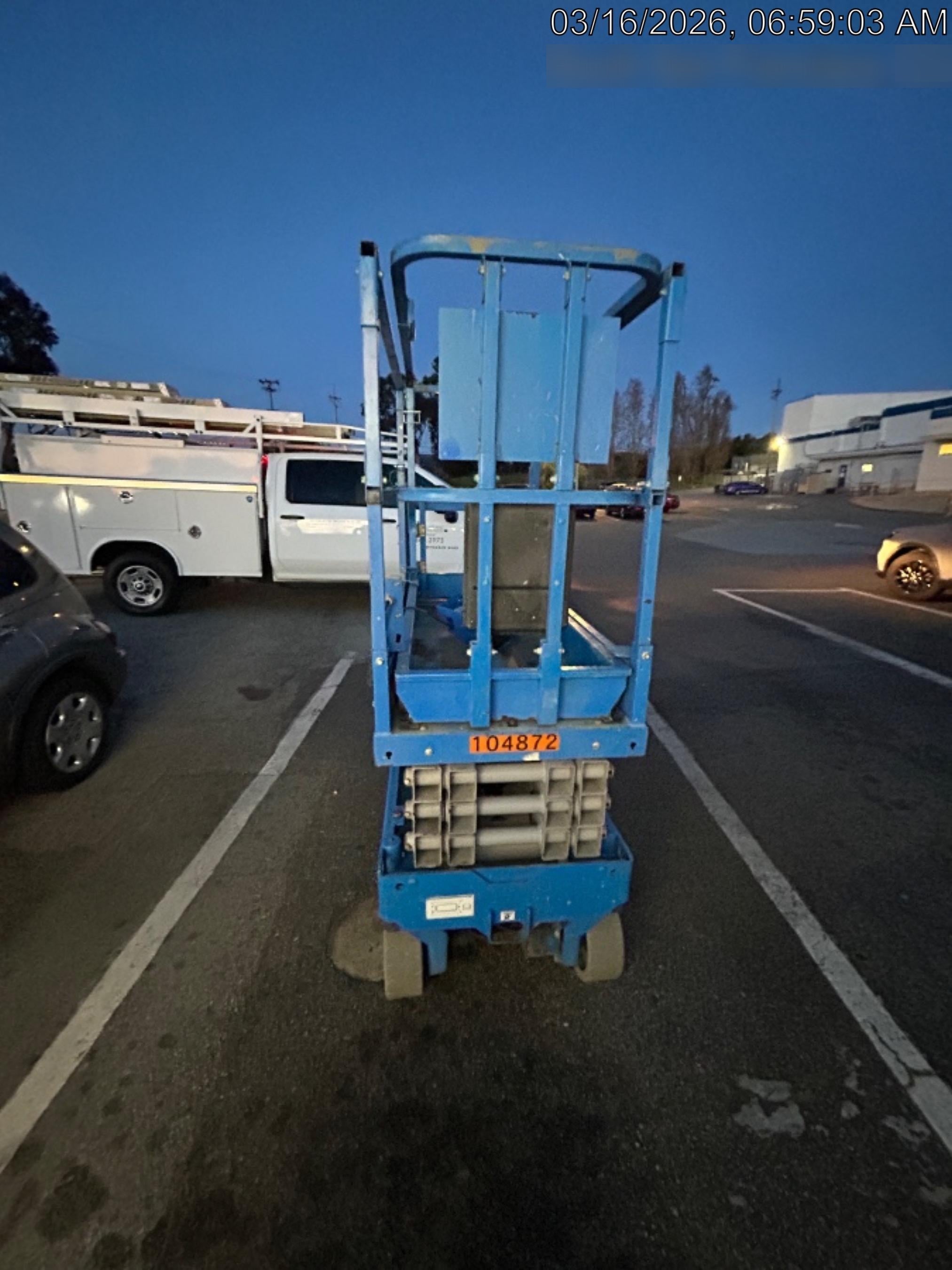 2020 Genie GS-1930 Solid Non Marking Tires, Beacon, Folding rails with half height swing gate, 800W Inverter