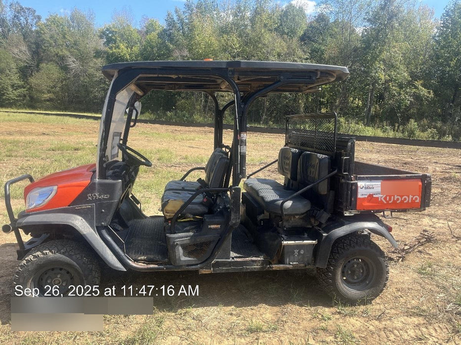 2020 Kubota RTV-X1140W-H Canopy, 4-Seater, Diesel, Windshield Acrylic Clear, Strobe Light, Backup Alarm