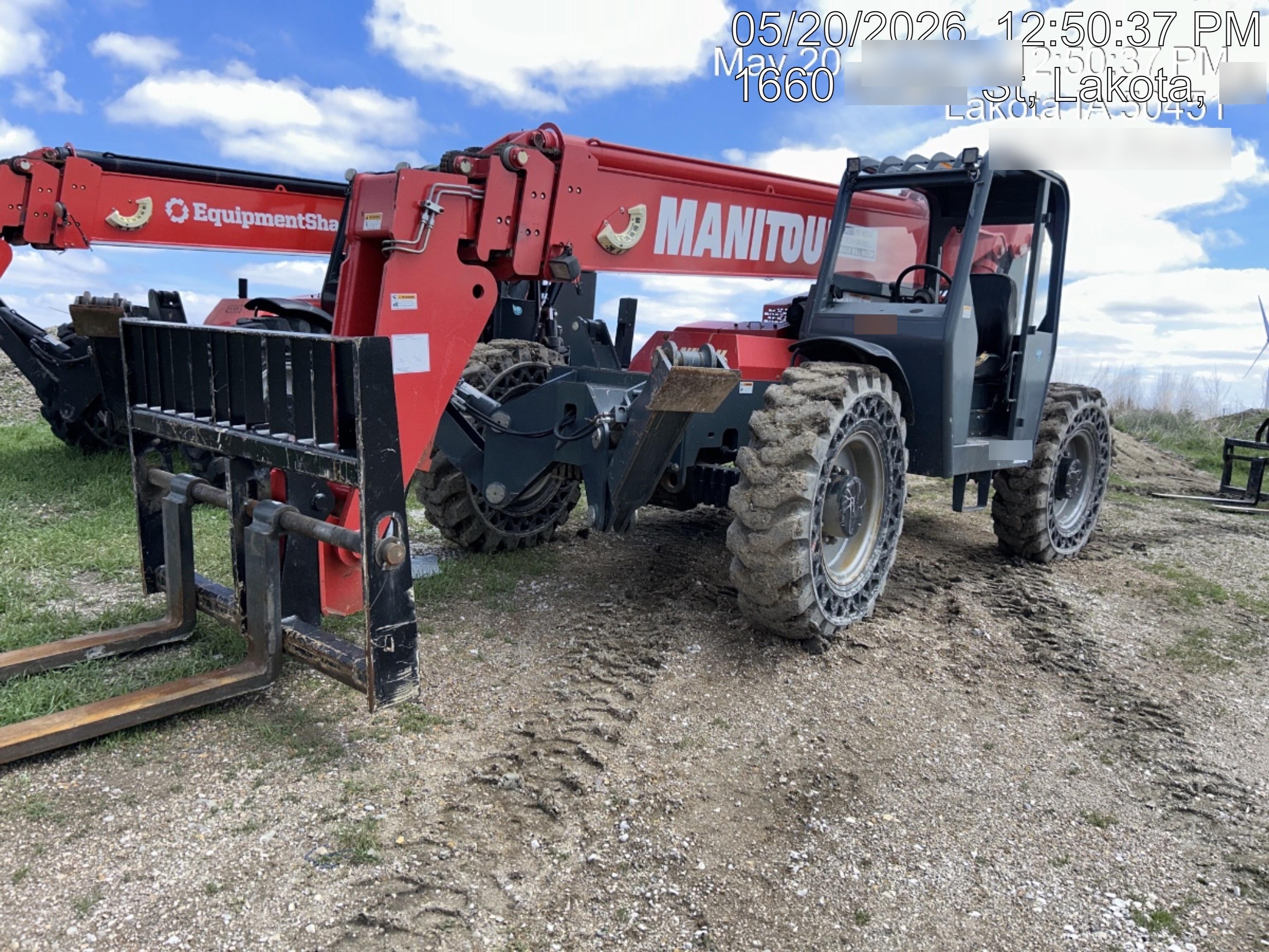 2018 Manitou MTA10055 Manitou MTA10055 - Canopy, Worklights, Beacon, 66" Carriage, 60" Forks, Solid Tires, Aux Hydraulics