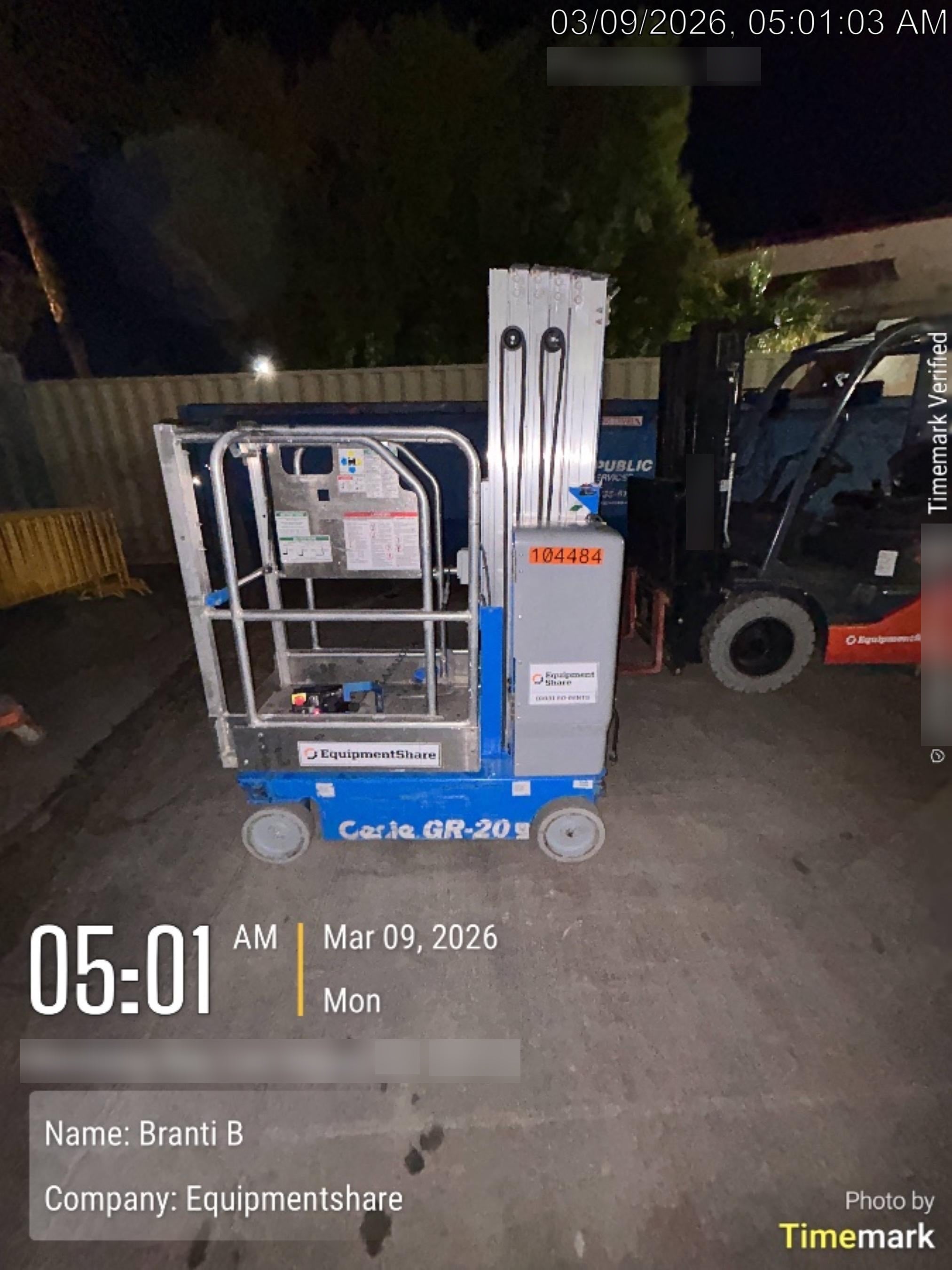 2020 GENIE GR-20